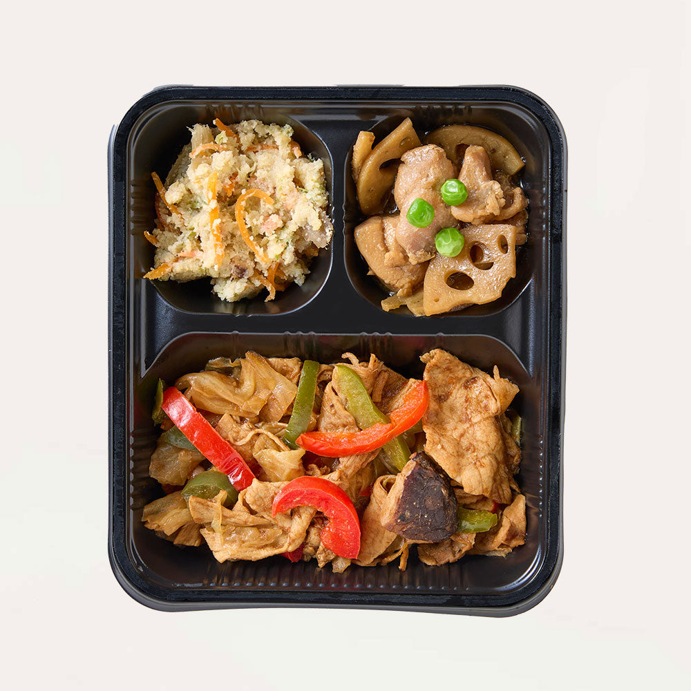 豚肉の味噌炒め｜LP-2 塩分カロリー調整食ライトプラス｜スギ薬局の食事宅配サービス【スギサポ deli（スギサポデリ）】